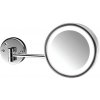 Emco Cosmetic mirrors Pure LED - Kozmetické zrkadlo nástenné s LED osvetlením Ø216mm, 3 násobné zväčšenie, chróm 109500118