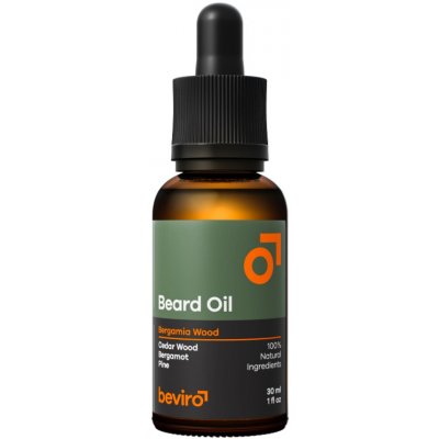 Beviro Pánský olej na vousy Bergamia Wood 30 ml