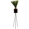 HowHomely Stojan na kvety TRIPOD DD0171 110 x 25 cm čierna