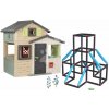 Set domček Priateľov a preliezačka 3 poschodová Tower Kraxxl Friends Evo Playhouse Life Smoby rozšíriteľný konfigurovateľná