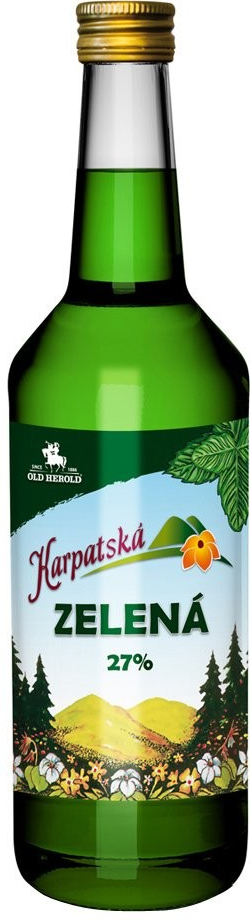 Karpatská Zelená 27% 0,5 l (čistá fľaša)