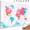 Obraz na korku umelecká mapa sveta
