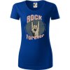 Rock forever ruka - Dámske tričko z organickej bavlny Origin (GOTS) - M ( Kráľovská modrá )