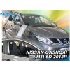 Deflektory - Protiprievanové plexi Nissan Qashqai 5D 2013 - 2021