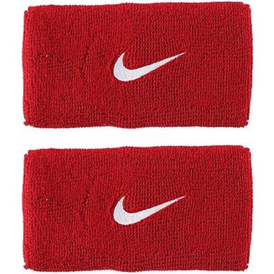 Nike Swoosh Double-Wide Wristbands - varsity red/white