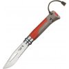 Opinel VRI N°08 Inox OUTDOOR PLASTIC Brown Red 001714