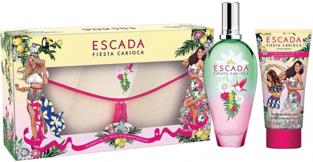 Escada Fiesta Carioca EDT 50 ml + telové mlieko 50 ml + kozmetická taška darčeková sada