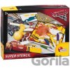Cars 3 Super Stencil - Originální sada umožňující přeměnu klasických fixek ve sprejové - Lisciani