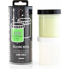 Clone-A-Willy Refill Glow in the Dark Green Silicone