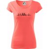 Mýval EKG - Dámske tričko Pure - L ( Korálová )