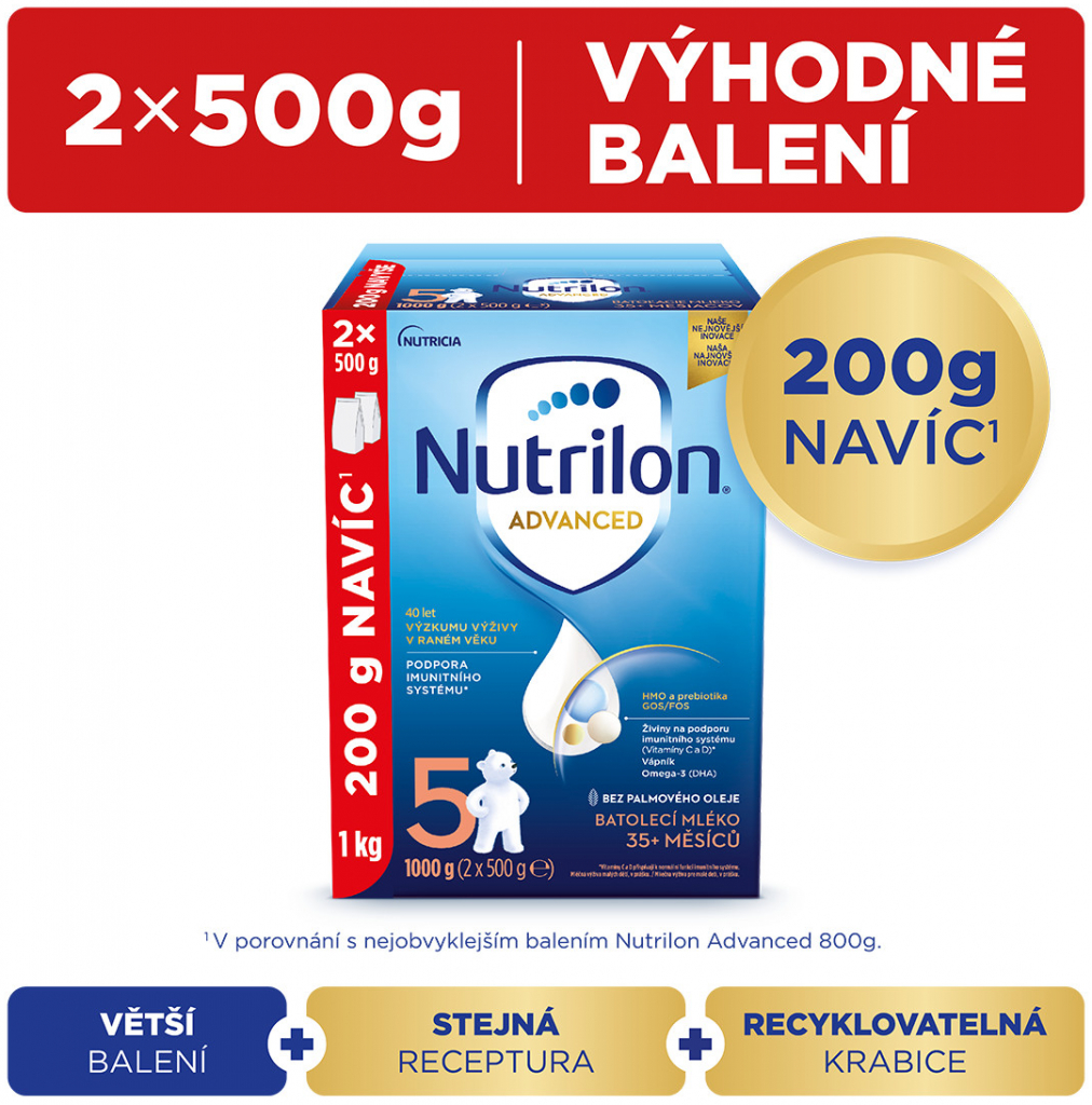 Nutrilon 5 Advanced DUO balení 1 kg