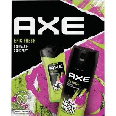 Axe Epic Fresh Grapefruit & Tropical Pineapple deodorant a telový sprej 150 ml + Grapefruit & Tropical Pineapple sprchový gél 250 ml kozmetická sada