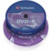DVDR disk, AZO, 4,7GB, 16x, 25 ks, cake box, VERBATIM