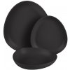 BERLINGERHAUS Jedálenská sada tanierov Matte Black Collection 18 ks