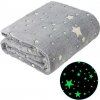 Verk Svietiaca deka Soft Dreams Stars, 150 x 180 cm šedá