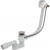AlcaPlast A564CRM1 - Sifón vaňový automat s napúšťaním prepadom, dĺžka 57 cm, plast, chróm-lesk