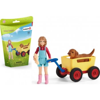 Schleich 42543 Výlet s ručním vozíkem