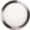 CLX Stropné / nástenné svietidlo do kúpeľne EMILIO, 1xE27, 60W, 31cm, kruhové, nikel, IP44