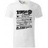 1956 v kocke - Tričko z organickej bavlny - 3XL ( Biela )