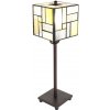 Clayre & Eef Stolná lampa Tiffany Cubio - 13*13*18 cm E14/max 1*25W - Clayre & Eef