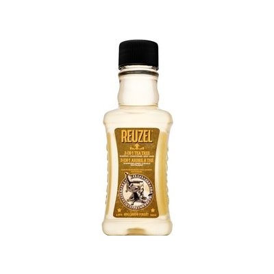 Reuzel 3-in-1 Tea Tree Shampoo šampón, kondicionér a sprchový gel 3v1 100 ml