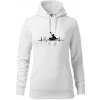EKG kajak - Mikina dámská Cape s kapucí - XL ( Biela )