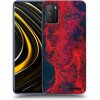 Picasee silikónový čierny obal pre Xiaomi Poco M3 - Organic red