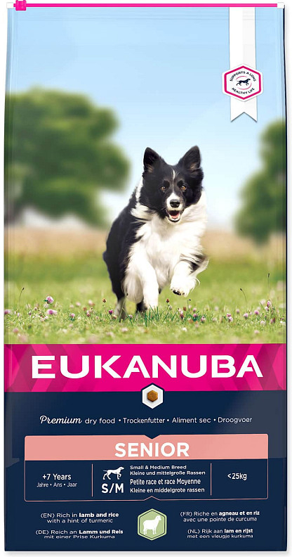 Eukanuba Senior Small & Medium Breed Lamb 12 kg