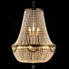 Clayre & Eef Hnedozlatý antik krištáľový luster Ethan - Ø 60*85/200 cm E14/max 12*40W - Clayre & Eef