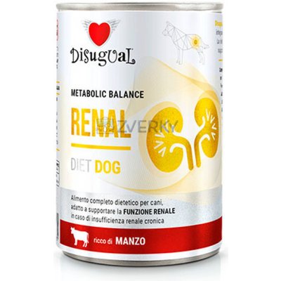 Disugual Dog vet diet Renal Hovädzie 400 g