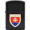 Zapaľovač Slovenský znak čierny (Benzínový zapaľovač slovenský suvenír)