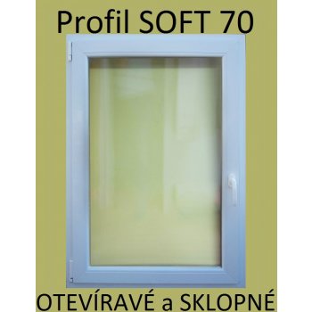 SOFT plastové okno , otváravé a sklopné - profil SOFT 70 90x125 cm