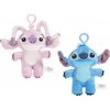 Plyšový Prívesok na kľúče Stitch & Angel Modrá