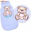 Baby Nellys Spací vak Medvedík Teddy sv. modrý