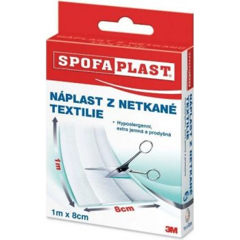 3M SPOFAPLAST č.864 Náplasť extra jemná z netkanej textílie 8 cm x 1 m 1 ks