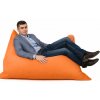 Sedací vak vankúš oranžový semišový EMI