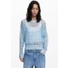 Dámský svetr DESIGUAL 25WWJF40 5018 JERS WHISTLER 5018 BLUE velikost S