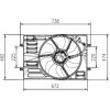 Ventilátor chladenia motora NRF 12V, 400W 47950 EAN: 8718042333247