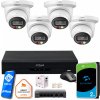 Dahua IP monitorovací set Stredný NVR 4 dome kamery 4MPx