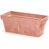 PROSPERPLAST Kvetináč truhlík 58cm CUBE CASE Beton Effect DCUC600E-R624 terakota plast