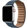 MojRemienok.sk Prémiový magnetický loop remienok z pravej kože pre Apple Watch 38 mm/40 mm/41 mm/42 mm Farba: baltská modrá