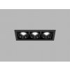 LED2 2560773DT Zápustné LED svietidlo RIVA MAXI3 15W, 2700K/3000K/4000K, 1200lm, TRIAK, CRI90,IP20,čierna
