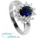 Brilio Silver strieborný prsteň s modrým kryštálom 5121615S