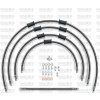 STANDARD Hadica prednej brzdy sada Venhill POWERHOSEPLUS SUZ-4007F-BK (4 hadice v sade) čiernej hadice, chrómové koncovky