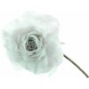 Kvet MagicHome, pivónia, modro-sivá, stonka, veľkosť kvetu: 16 cm, dĺžka kvetu: 24 cm, bal. 6 ks