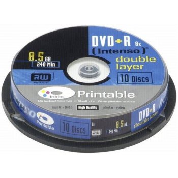 Intenso DVD+R 8,5GB 8x, 10ks