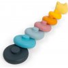 Bigjigs Toys Silikonová stohovacia věža Mačka