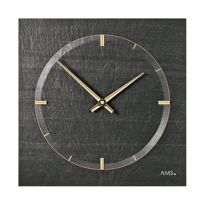 Designové nástěnné břidlicové hodiny 9516 AMS 30cm