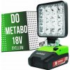 PRACOVNÁ LAMPA PRE Metabo 18V baterka LED LAMPA