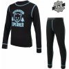 Detské tričko dl.rukáv + spodky SENSOR DOUBLE FACE SET WILD čierna 90